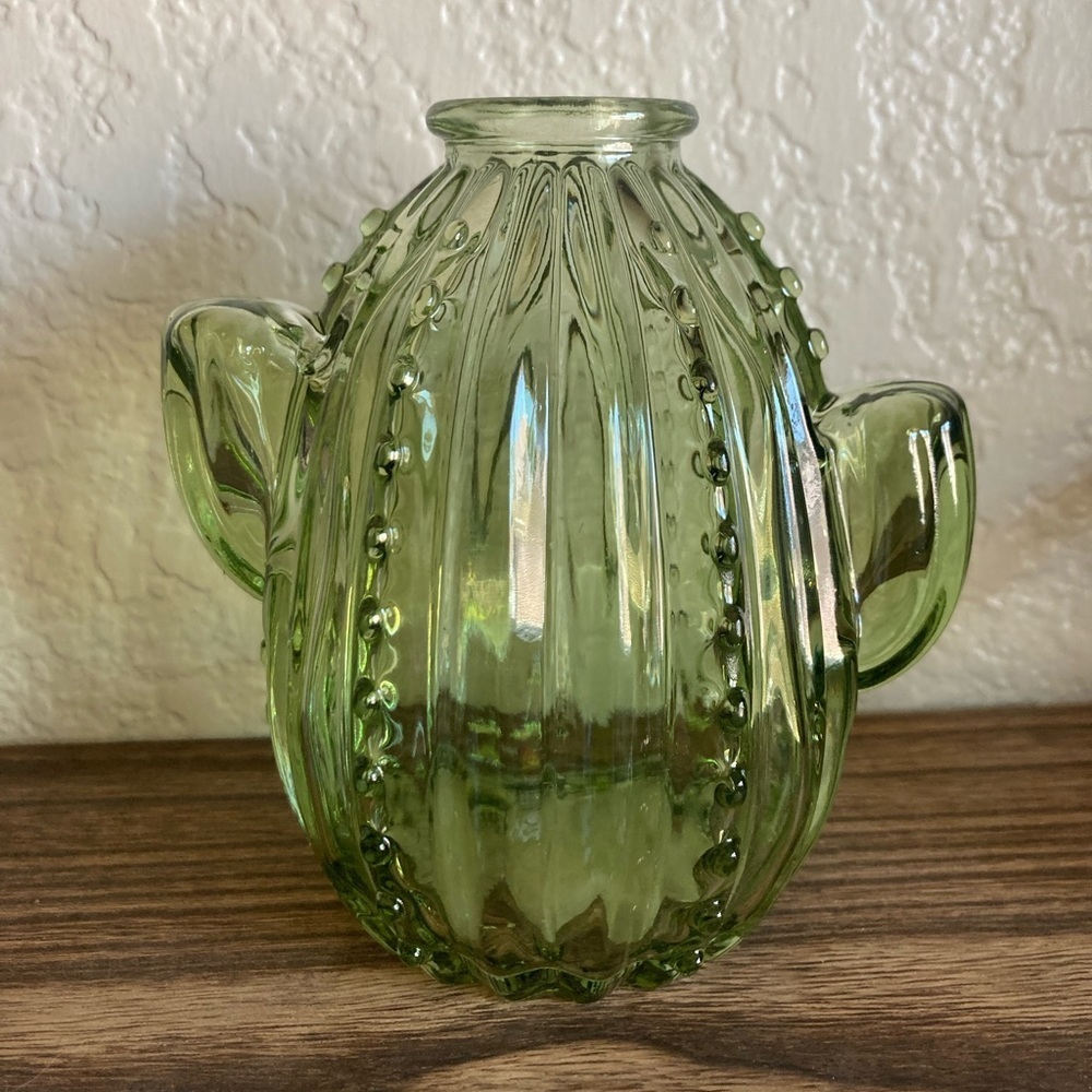 Target Bullseye 2023 Cactus 🌵 Green Glass Planter Vase Bundle Brand New - Picture 8 of 14
